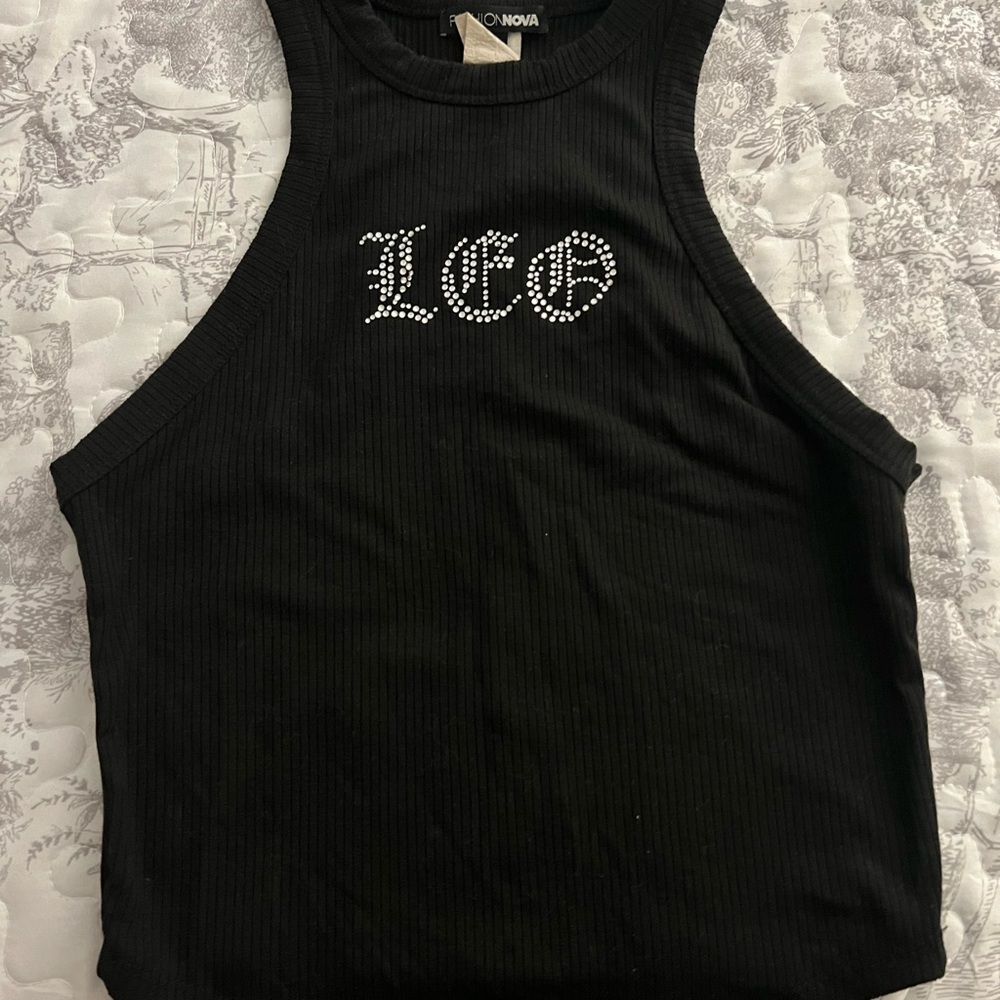 Black Leo Tank Top